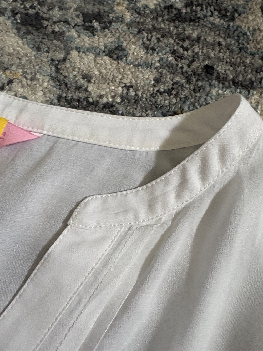 Lilly Pulitzer White V-Neck Tunic Top - Picture 4 of 4